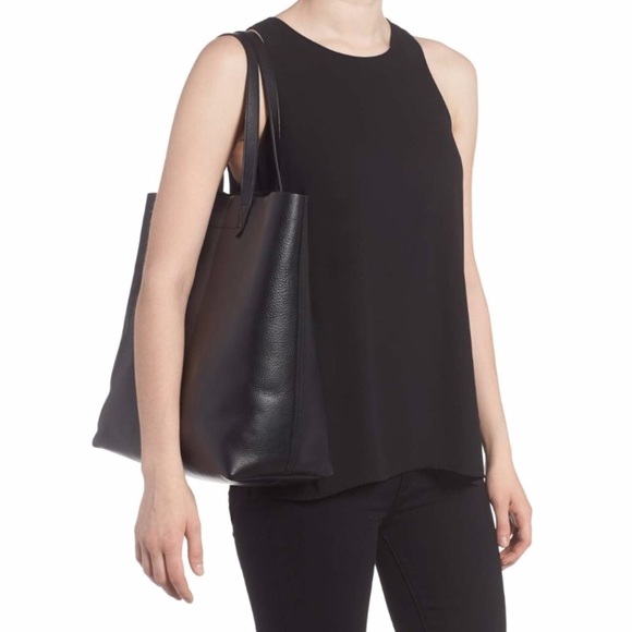 madewell // black paint stripe transport bag - Picture 2 of 7